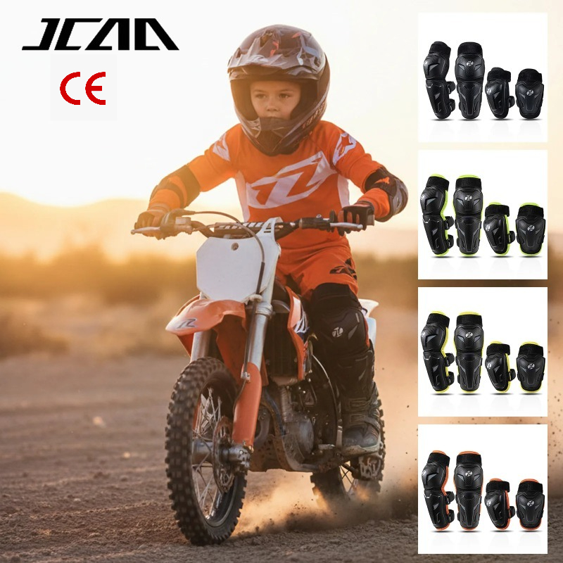 Motorcycle Gear For Sale - 落下防止子供用膝肘パッドセット、調節可能なモトクロス安全ガード、耐久性のある子供用自転車MTB用保護具