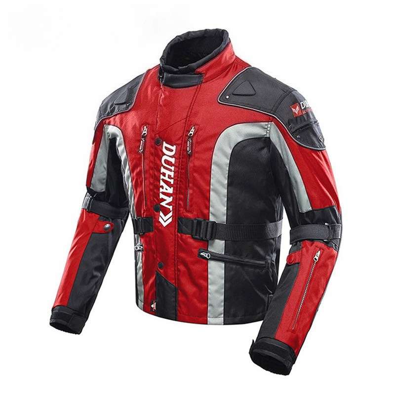 Xxl Motorcycle Gear - DUHAN 防風オートバイジャケット男性女性オートバイレーシングスーツ保護具付き保護具サイズ M-XXL 四季