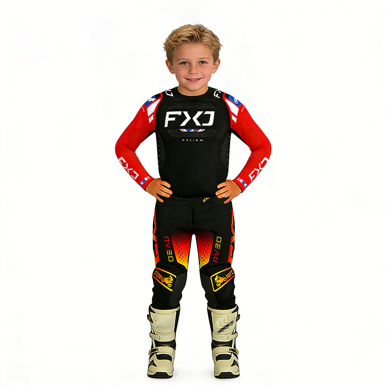 Motorcycle Gear Kids - モトクロス子供服 オートバイジャージとパンツ キッズ服 男の子 女の子 ユースmxギアセット