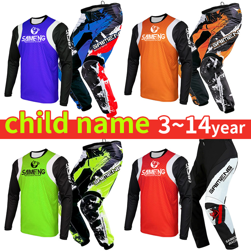 Motorcycle Gear Kids - 2026年ニューモトクロスギアセット キッズ用 エンデューロクロスジャージパンツキット 男の子 女の子 レーシングスーツ