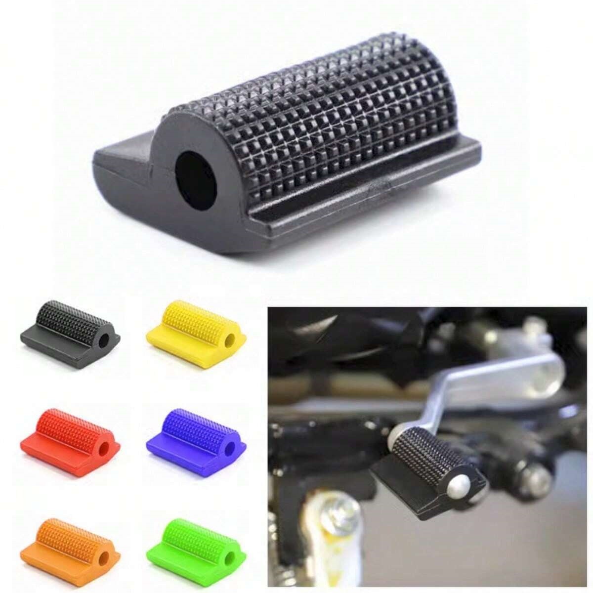 Motorcycle Gear Cover - 1 個ユニバーサルオートバイギアシフトカバー、ゴム製シフターシュープロテクター滑り止めシフトレバーカバーソフトシューブーツプロテクター