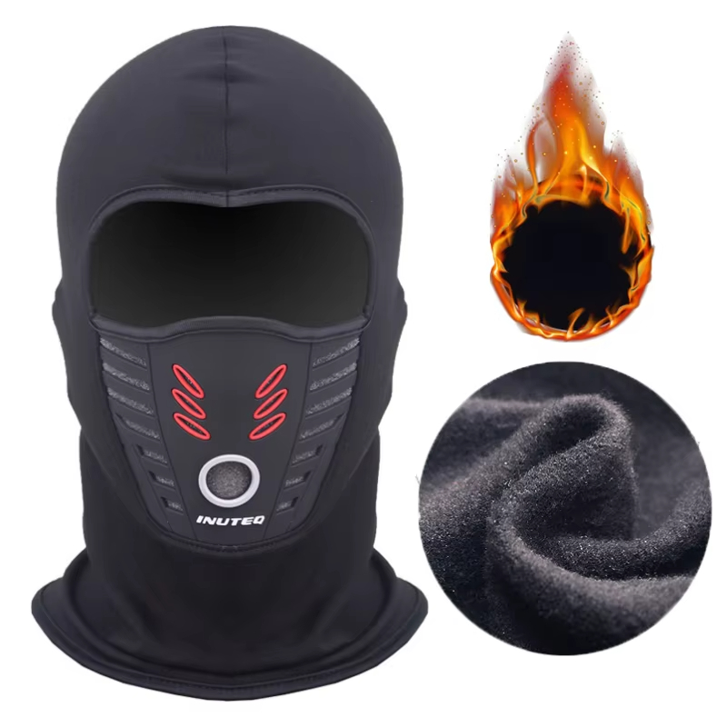 Motorcycle Gear For Winter - 夏冬兼用暖かいフリース素材バイク用フェイスマスク、防塵・防風フルフェイスカバー、通気性のある帽子、ネックヘルメットマスク、バラクラバ