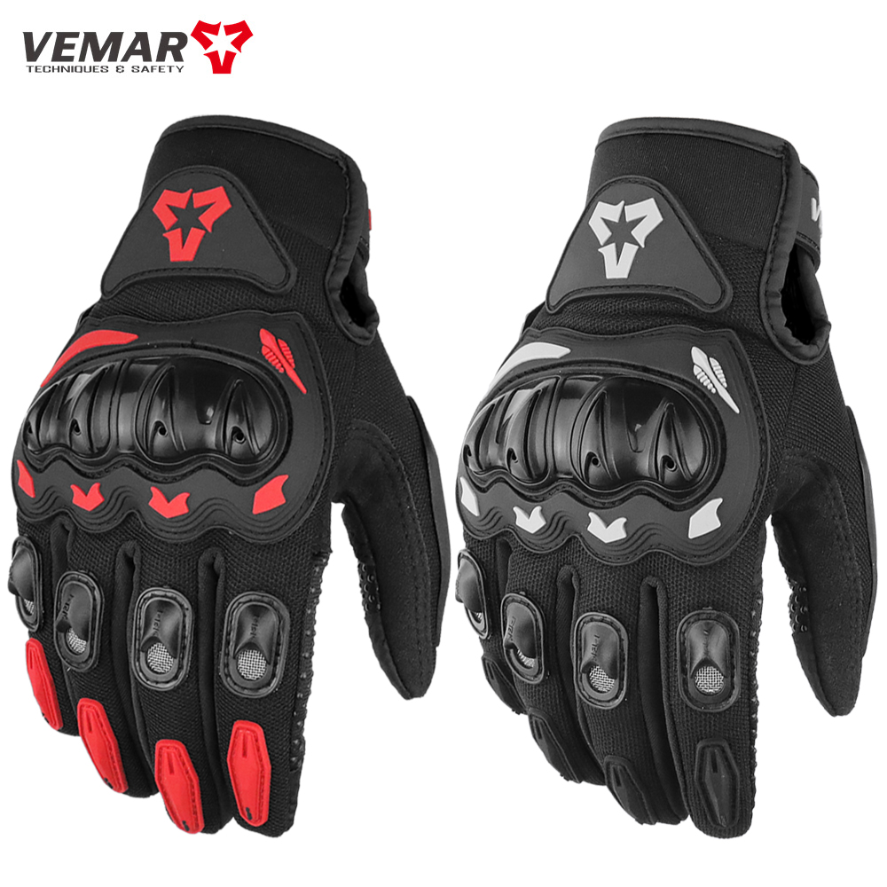 Motorcycle Gear Gloves - 男性と女性のための夏のオートバイの手袋,フルフィンガー,タッチスクリーン,モトクロスレース,オートバイ,自転車,サイクリング,M-XXL