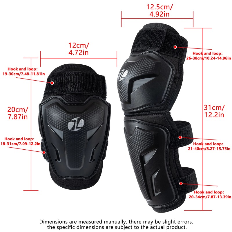落下防止子供用膝肘パッドセット、調節可能なモトクロス安全ガー - Motorcycle Gear For Sale のレビューと価格