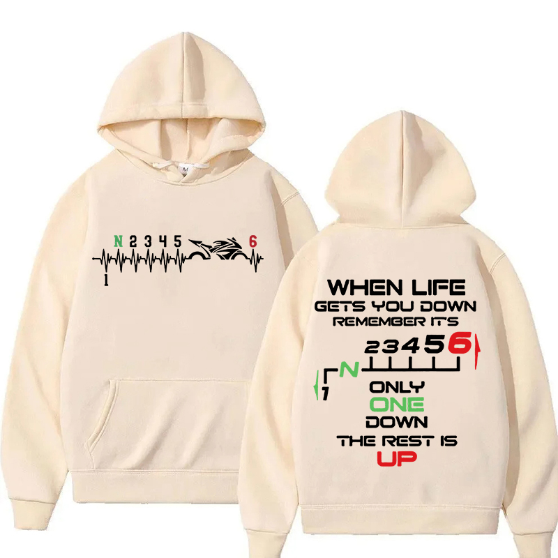 新作1N23456 バイカーハートビート柄メンズ＆レディース - Motorcycle Gear Hoodie のレビューと価格