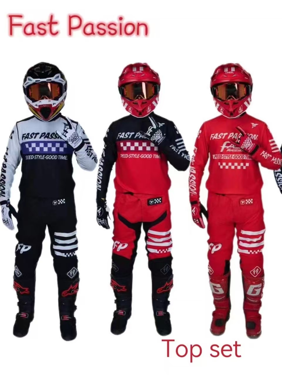 2025 ファストパッション フォックス モトクロス ギアセ - Motorcycle Gear For Sale のレビューと価格