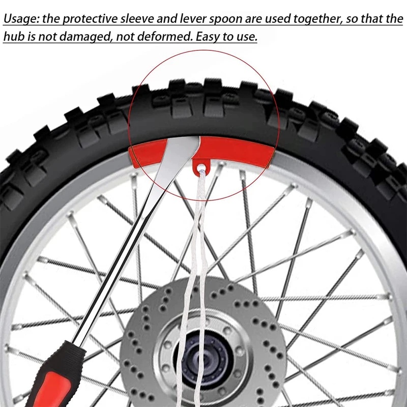 プロ仕様タイヤ取り外しスプーンバール、ホイールハブプロテクタ - Motorcycle Gear Jammer のレビューと価格