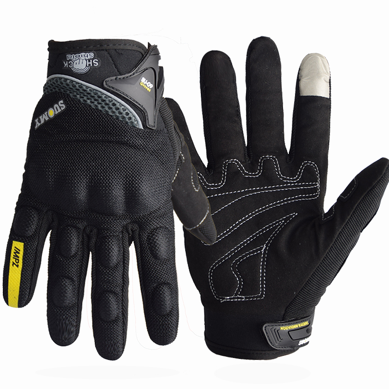 Suomy通気性のあるフルフィンガーレーシンググローブ品質の - Motorcycle Gear Gloves のレビューと価格