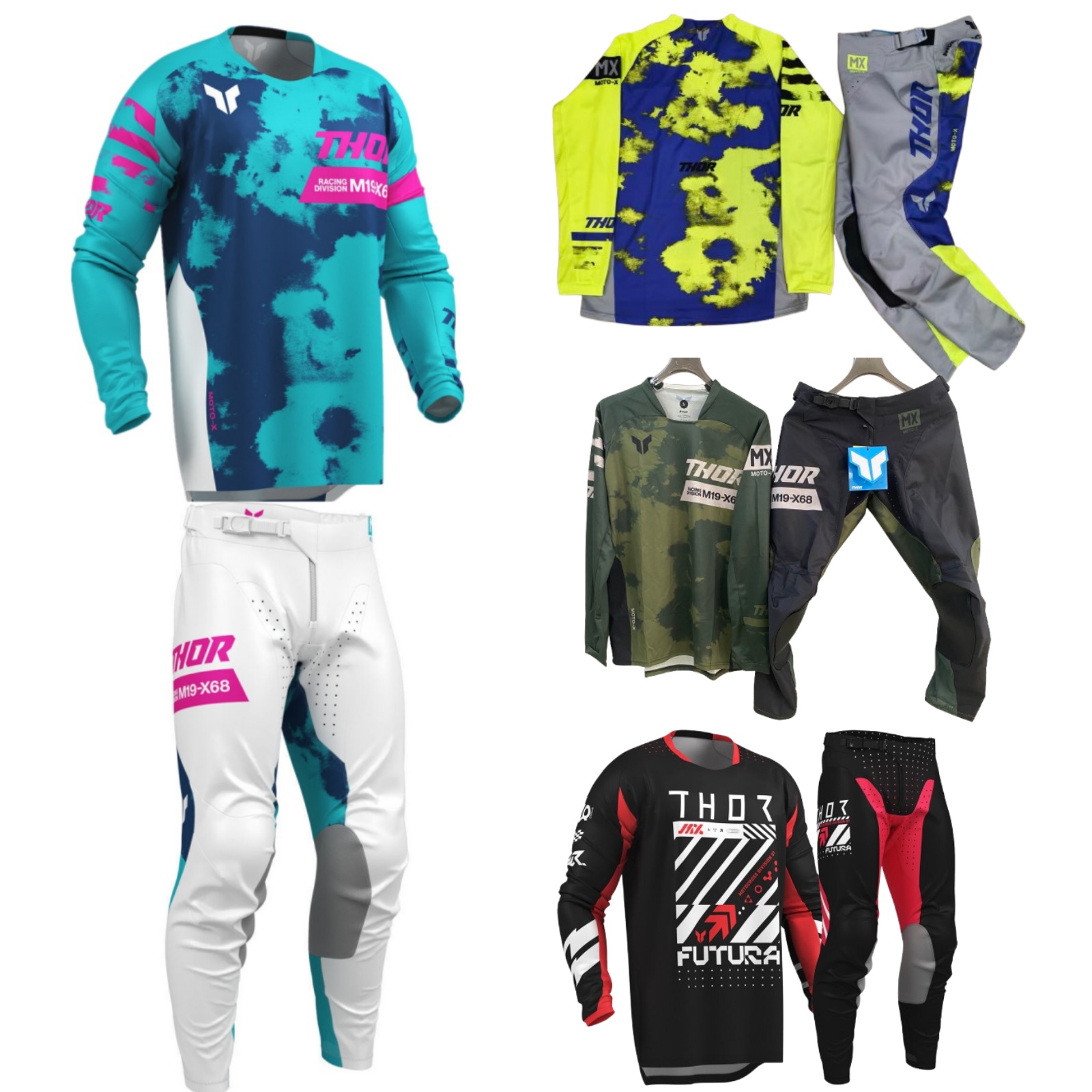 モトクロスギアセット トップオフロードMxコンボ THORジ - Motorcycle Gear For Sale のレビューと価格