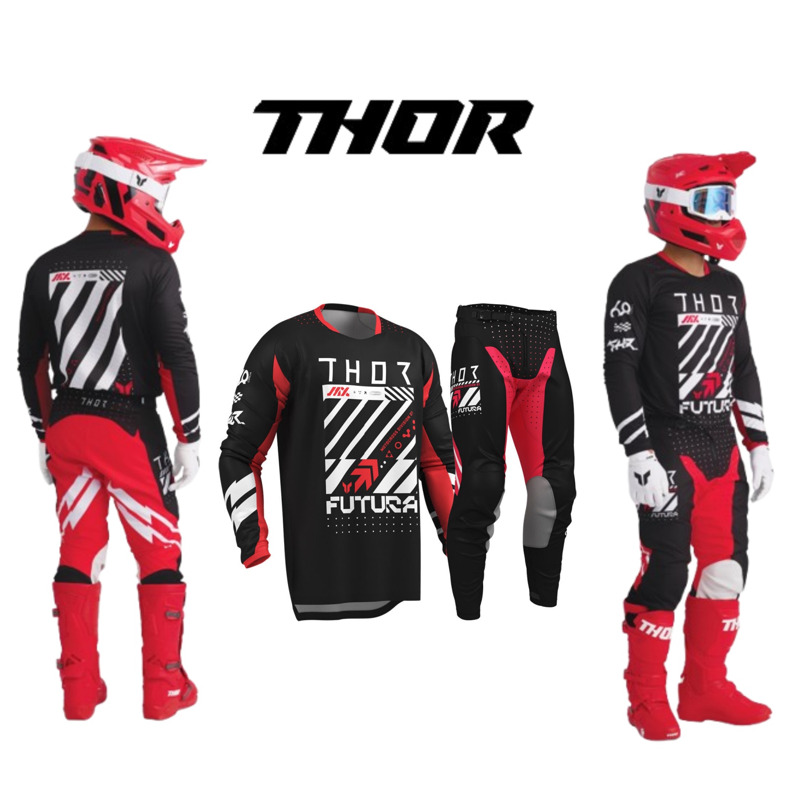 モトクロスギアセット トップオフロードMxコンボ THORジ - Motorcycle Gear For Sale のレビューと価格