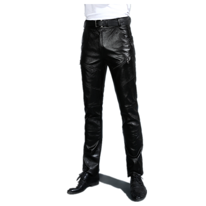 ユースメンズ本革パンツ、フリース裏地付き、秋冬用、第一層牛革 - Motorcycle Gear Mens のレビューと価格