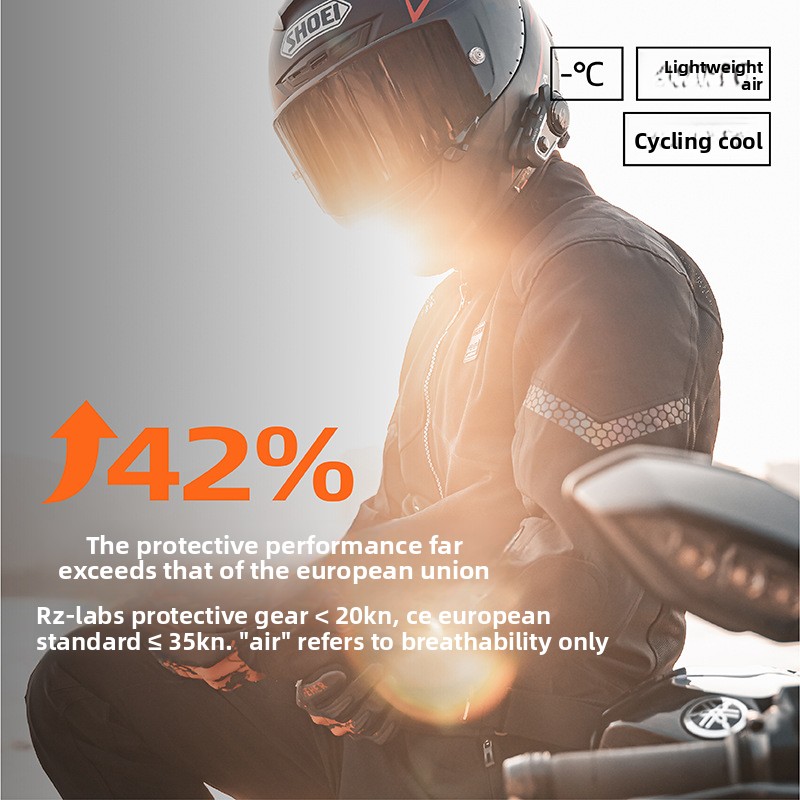 オートバイジャケット夏ソフトメッシュプロテクターギア通気性ラ - Motorcycle Gear Outfit のレビューと価格