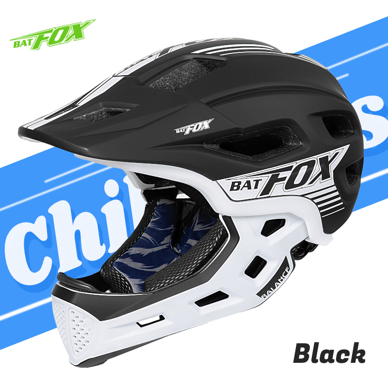 BATFOX バイクヘルメット子供用フルフェイス取り外し可能 - Motorcycle Gear Kids のレビューと価格