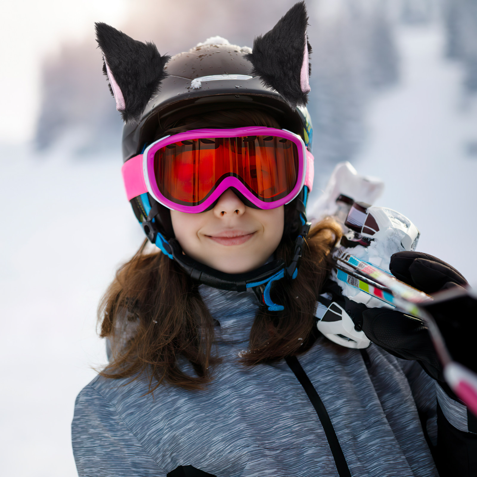 1ペアのバイク用猫耳アクセサリー、目立つデザイン、快適で確実 - Motorcycle Gear Outfit のレビューと価格