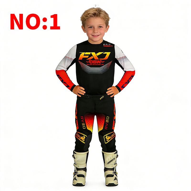 モトクロス子供服 オートバイジャージとパンツ キッズ服 男の - Motorcycle Gear Kids のレビューと価格