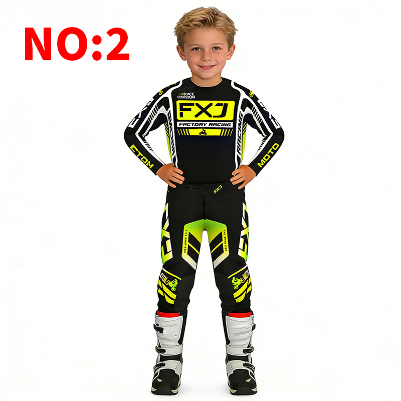 モトクロス子供服 オートバイジャージとパンツ キッズ服 男の - Motorcycle Gear Kids のレビューと価格