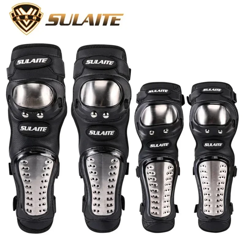 耐久性のあるステンレス鋼オートバイ膝肘パッドフルセット 4  - Motorcycle Gear Full Set のレビューと価格