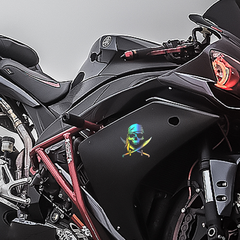海賊スカルステッカー,カスタマイズされたファッショナブルなス - Motorcycle Gear Hub のレビューと価格