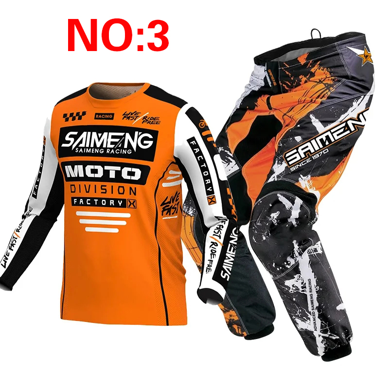 モトクロス子供用セット オートバイジャージとパンツ キッズ服 - Motorcycle Gear Kids のレビューと価格