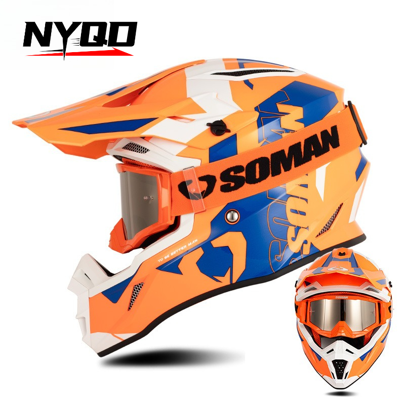 3C/DOT認定オートバイヘルメット男性女性オフロードマウン - Motorcycle Gear Full Set のレビューと価格