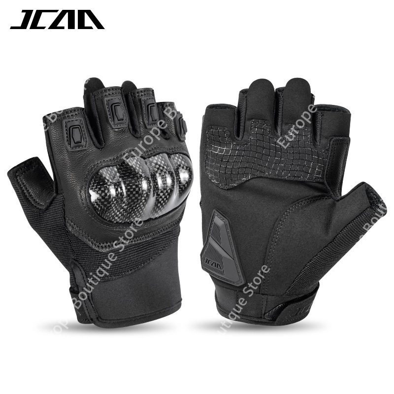 2026 新しい夏ハーフフィンガーオートバイグローブ本革通気 - Motorcycle Gear Gloves のレビューと価格