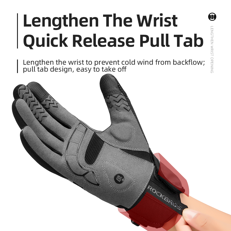 Rockbros-サイクリング用の電気加熱冬用グローブ、タッ - Motorcycle Gear Gloves のレビューと価格