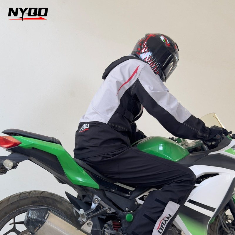 オートバイレインスーツ防水ライディングギア、メンズ用バイクレ - Motorcycle Gear Full Set のレビューと価格