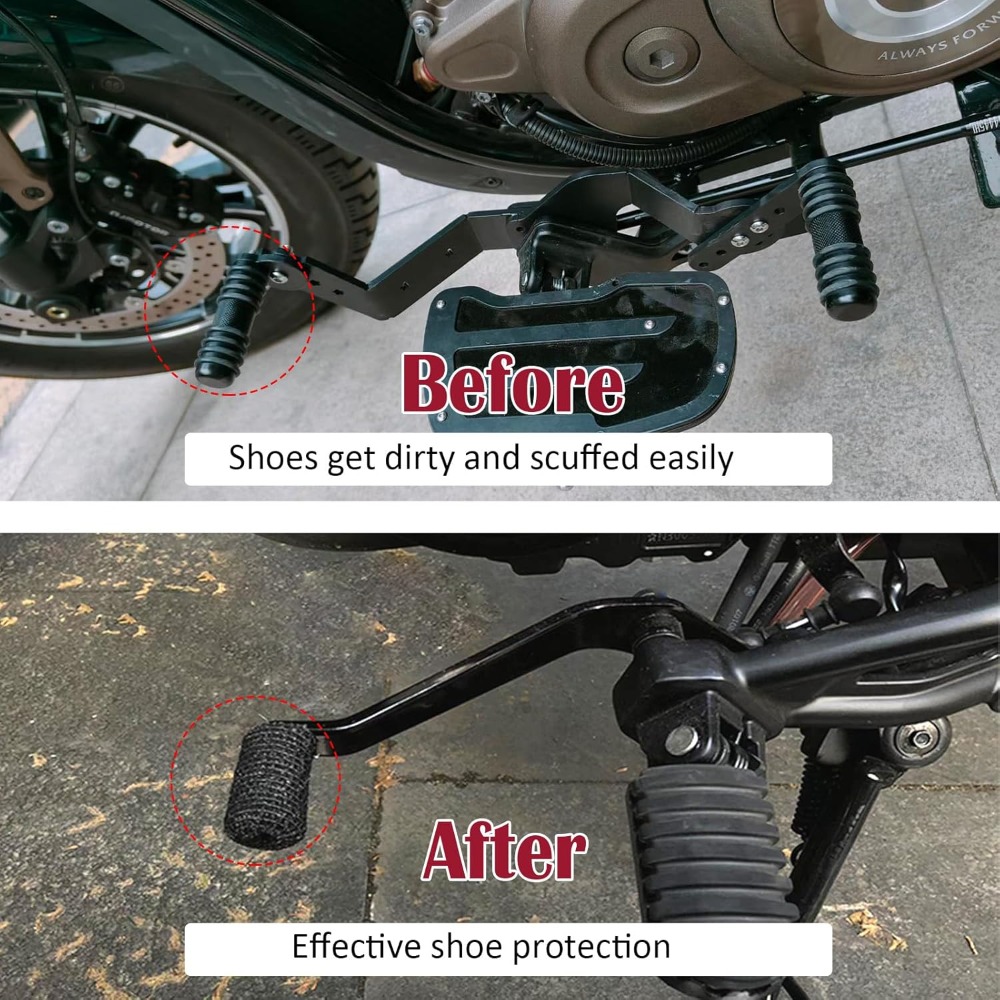 オートバイシフターシューズプロテクター調節可能な弾性ストラッ - Motorcycle Gear Cover のレビューと価格