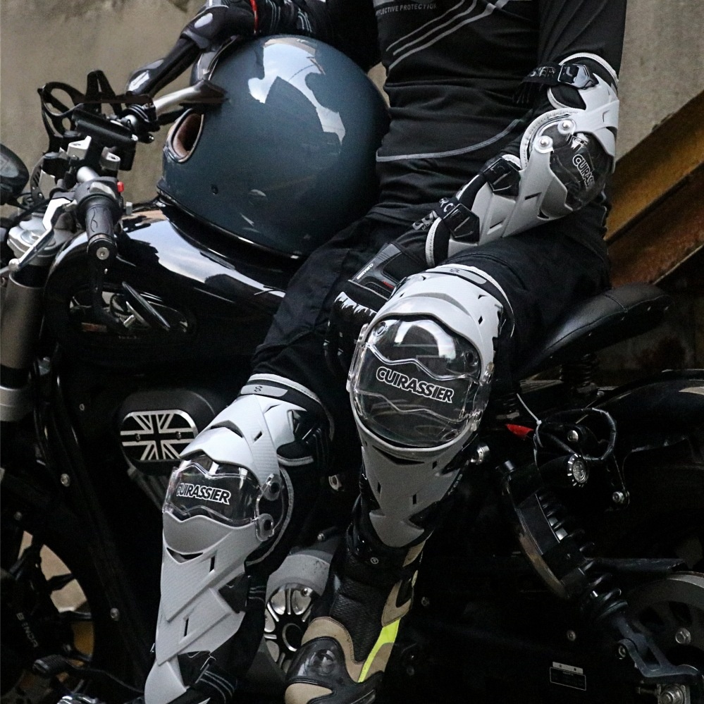 オートバイ乗馬用保護具 防風オフロードサイクリング膝パッド  - Motorcycle Gear Full Set のレビューと価格