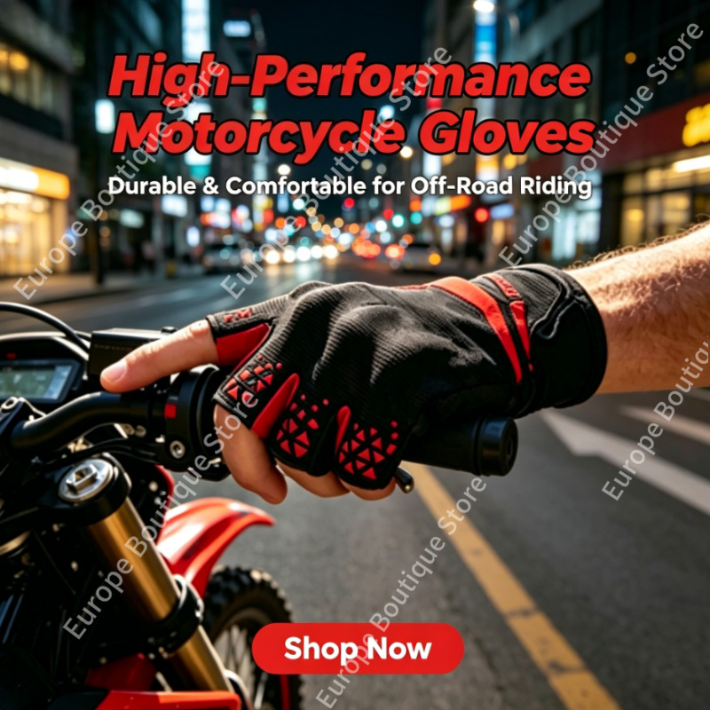 2026 新しい男性女性夏ハーフフィンガーオートバイ手袋薄型 - Motorcycle Gear Gloves のレビューと価格