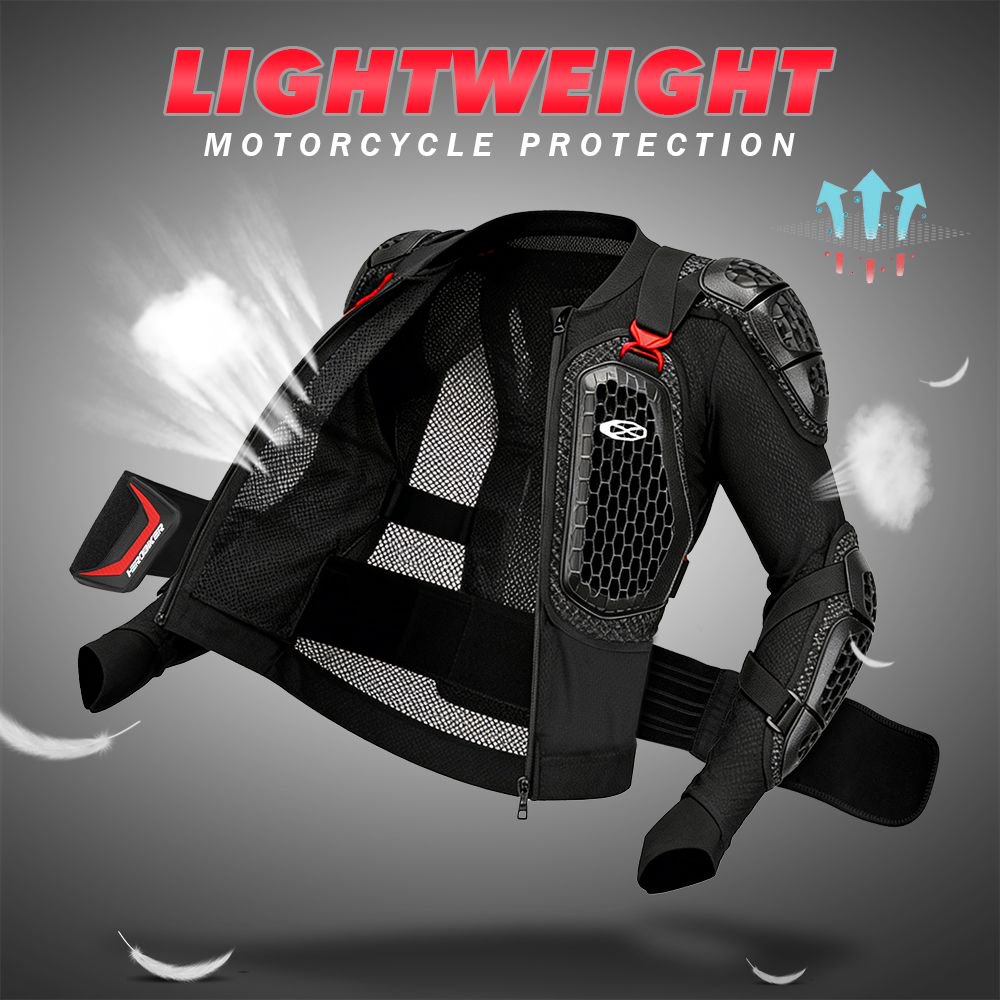 夏通気性オートバイジャケットフルボディアーマー男性オートバイ - Motorcycle Gear Mens のレビューと価格