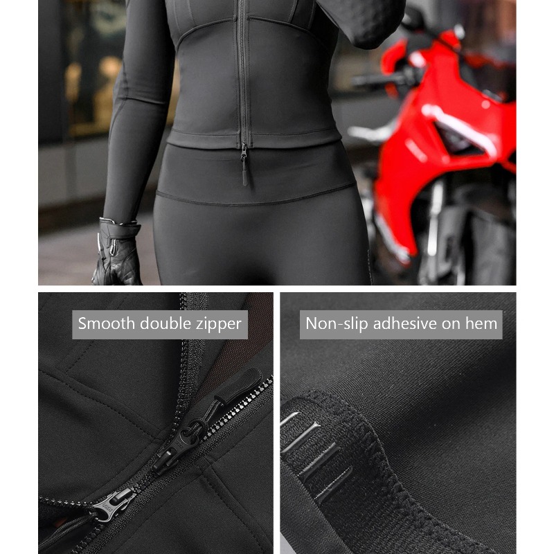 女性用メッシュバイクジャケット、パッド入りソフトアーマーシャ - Motorcycle Gear Outfit のレビューと価格