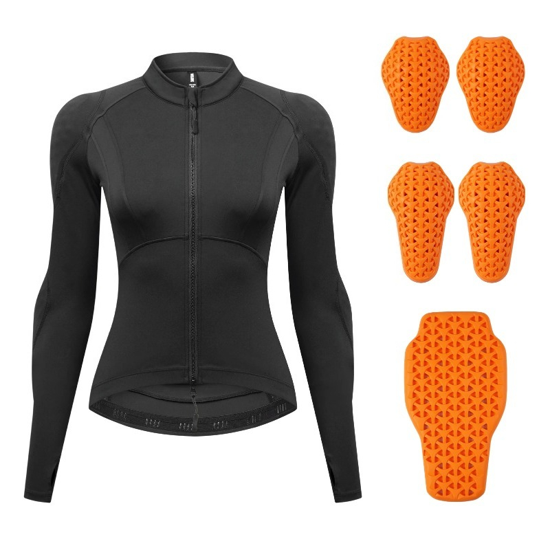 女性用メッシュバイクジャケット、パッド入りソフトアーマーシャ - Motorcycle Gear Outfit のレビューと価格