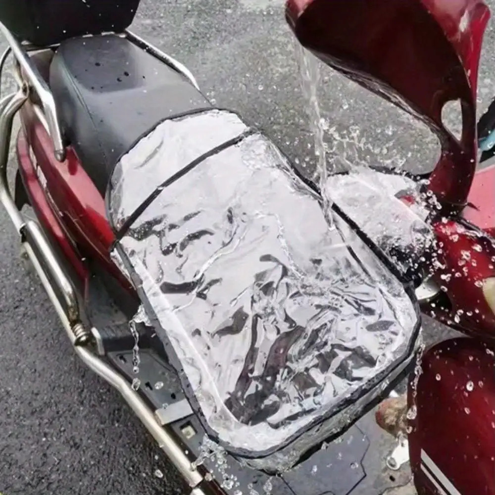1 ペアの電動自転車透明ハンドル手袋 PVC 防風、防雨、防 - Motorcycle Gear Gloves のレビューと価格