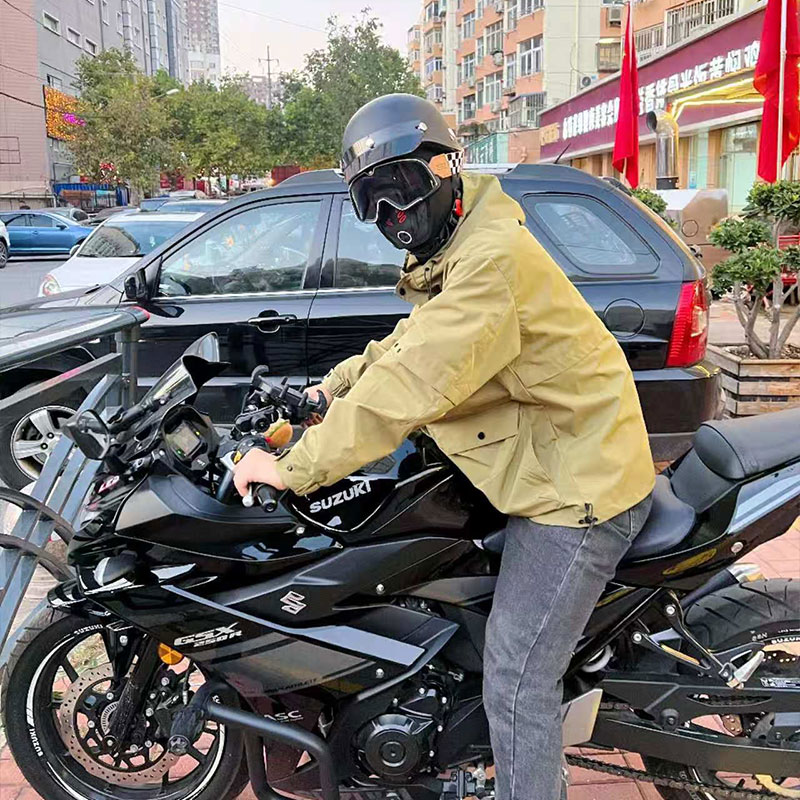 夏冬兼用暖かいフリース素材バイク用フェイスマスク、防塵・防風 - Motorcycle Gear For Winter のレビューと価格