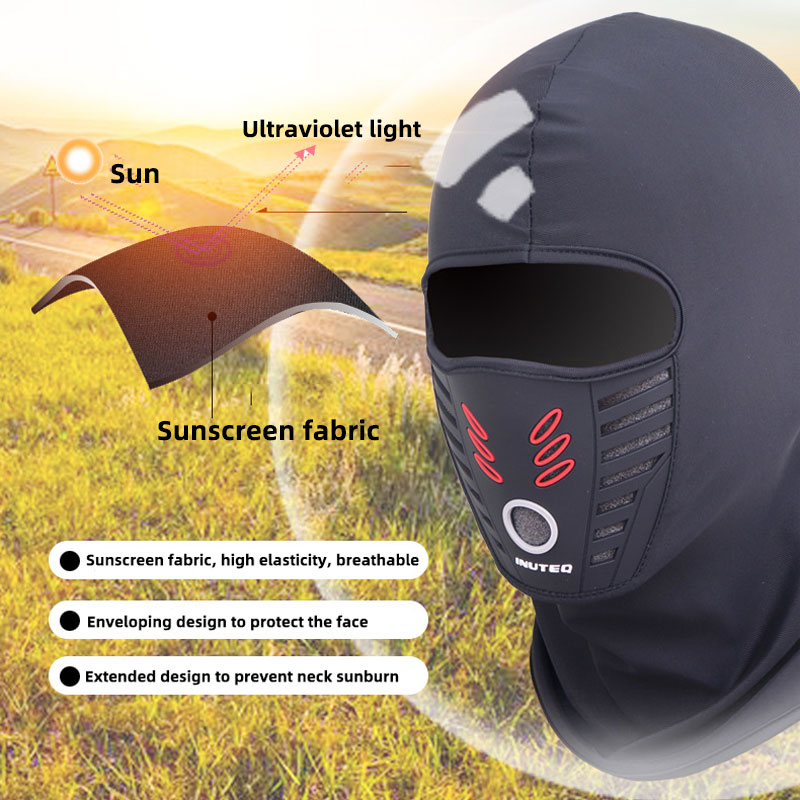 夏冬兼用暖かいフリース素材バイク用フェイスマスク、防塵・防風 - Motorcycle Gear For Winter のレビューと価格